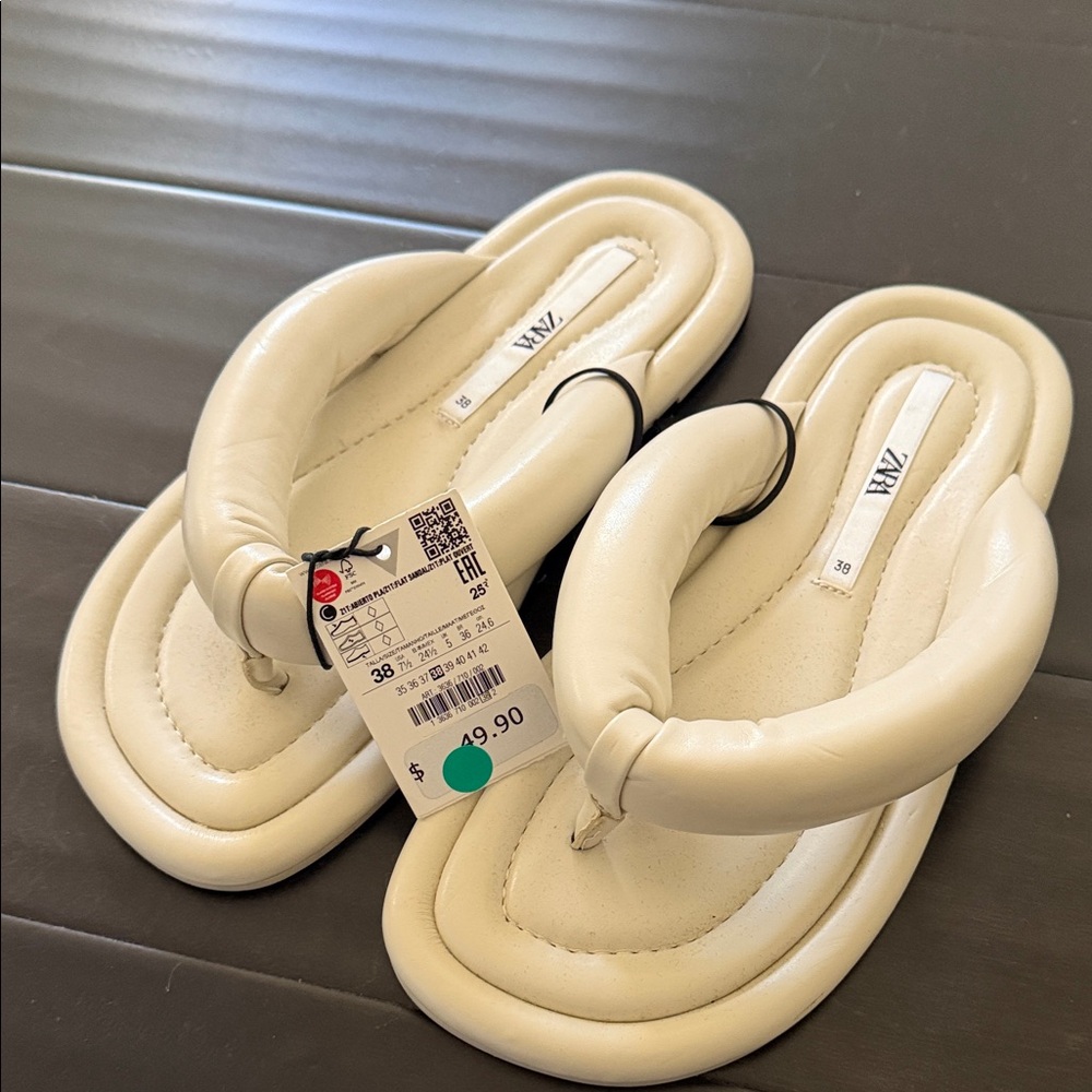 Zara Women's Cream Sandals
